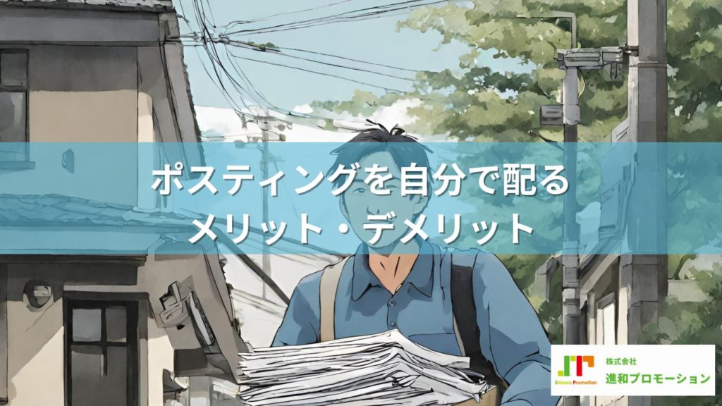 ポスティングは「自分で配る？」「業者に依頼する？」