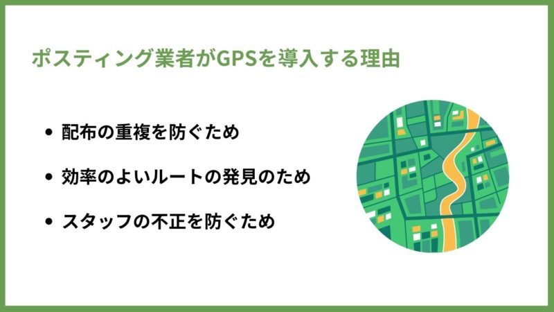 ポスティング業者がGPSを導入する理由